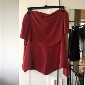 Red romper/jumpsuit size medium